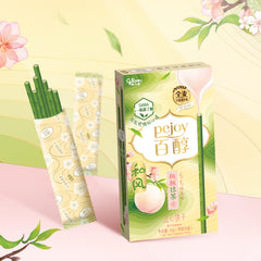 Glico Pejoy White Peach Matcha Biscuit Sticks 42g