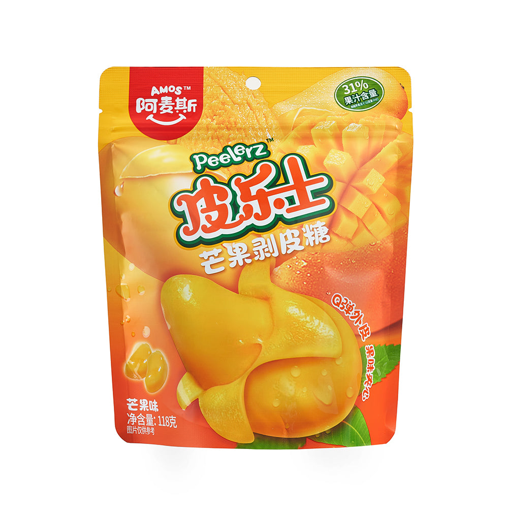 Peelable Amos Peelerz Peeling Mango Gummy Candy 118g75g Yumsbox