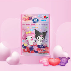 Amos My Melody & Kuromi 4D Gummy Candy in Apple Grape flavor 60g