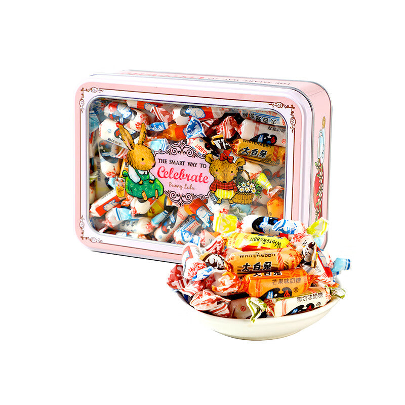 White Rabbit Creamy Candy Assorted Flavors in Premium Tin Packaging 40 ...