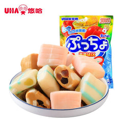 Uha Puchao Chewy Candy Assorted Soda Flavors 90g