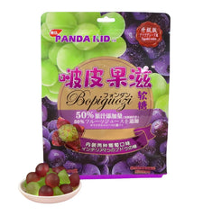 Panda Kid Peelable Grape Gummy Candy Dual Grape Varieties 208g