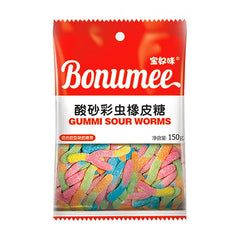 Bonumii Gummi Sour Worms Gummy Candy 150g