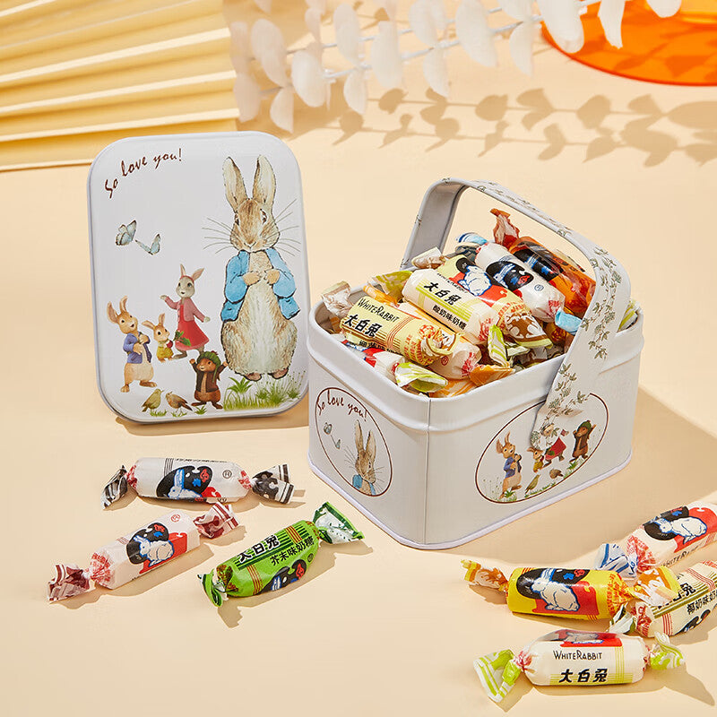 White Rabbit Creamy Candy Assorted Flavors in Premium Tin Packaging 12 ...