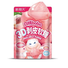 XingQiTian White Peach Peelable Gummy Candy 75g