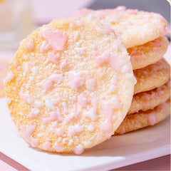 Want-want Peach Flovar Mini Dual-Color Crispy Rice Crackers 30g