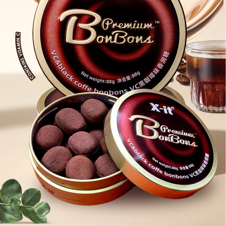 I'MINT X-it VC & Black Coffee Bonbons 88g +15g – Yumsbox I'MINT X-it VC & Black Coffee Bonbons 88g +15g – Yumsbox