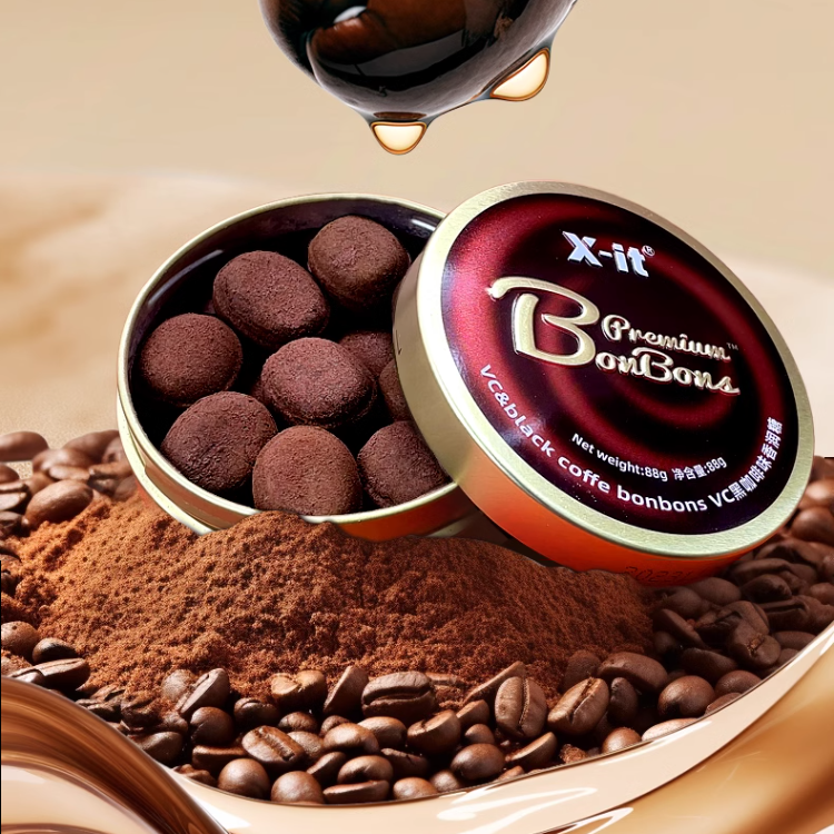 I'MINT X-it VC & Black Coffee Bonbons 88g +15g – Yumsbox I'MINT X-it VC & Black Coffee Bonbons 88g +15g – Yumsbox