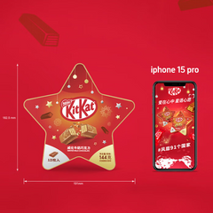 KitKat Milk Chocolate Wafers in Starry Packaging 144g