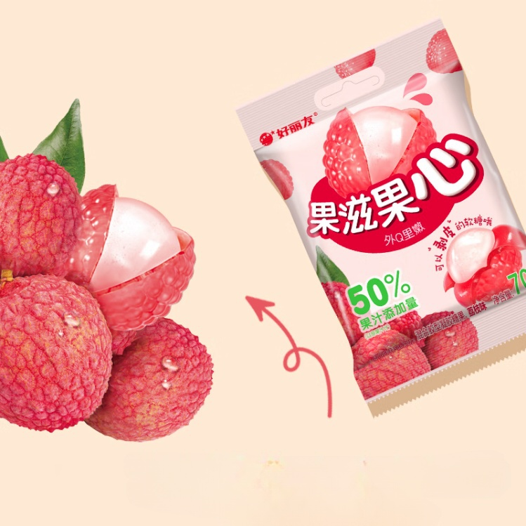 Orion Peelable Lychee Flavor Gummy Candy 70g – Yumsbox