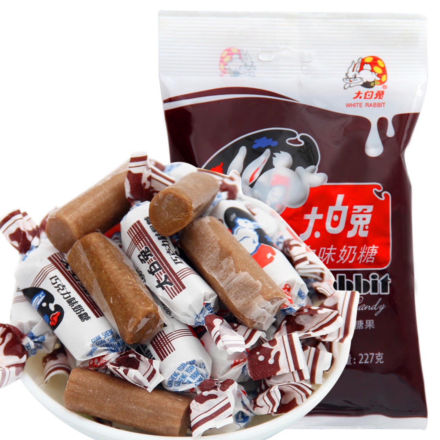 White Rabbit Chocolate Flavored Milk Candy 227g – Yumsbox