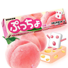 UHA Puccho Chewy White Peach Candy 50g