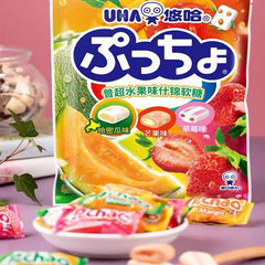 Uha Puchao Chewy Candy Assorted Fruit Flavors 90g