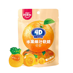 Amos 4D Orange Fruit Filled Gummy Candy 65g