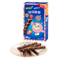 Oreo Cocoa Wafer Rolls Strawberry Flavor 50g